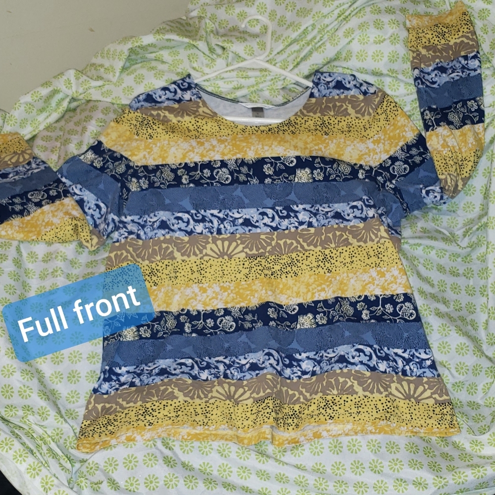 Christopher Banks Long sleeved yellow/blue shirt